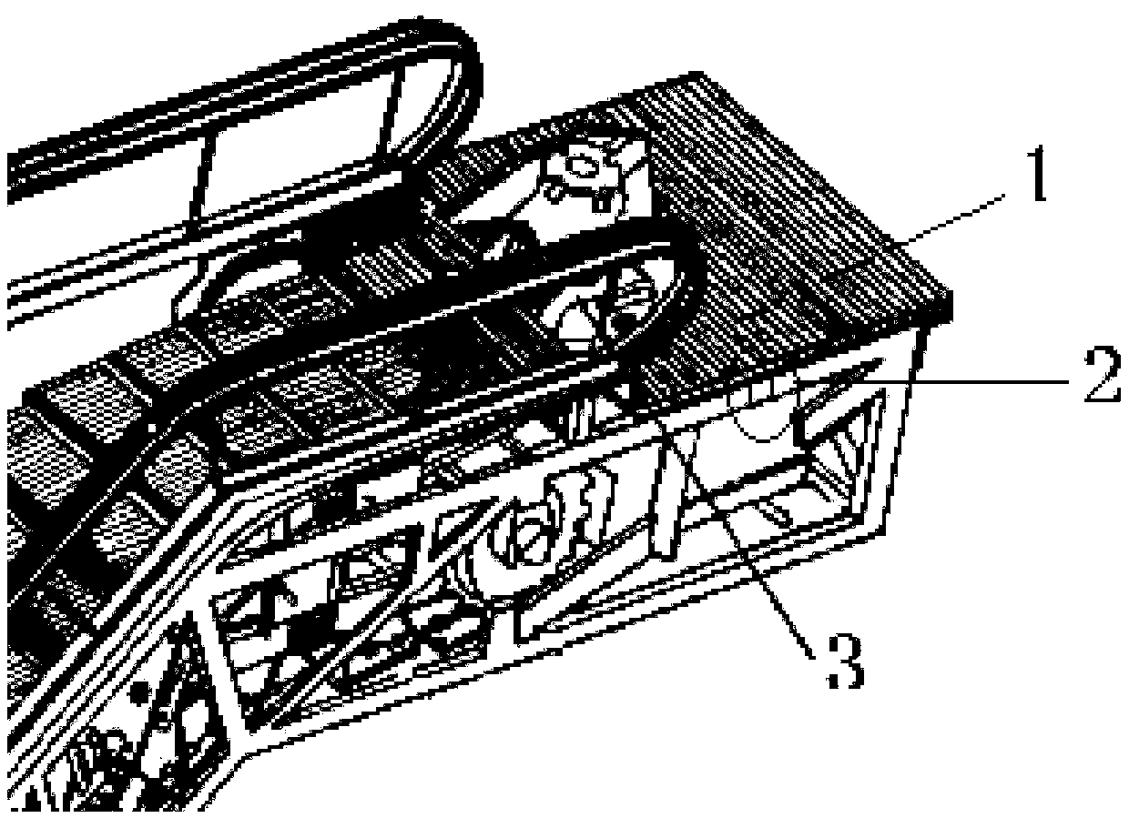 Escalator moving footboard protection device