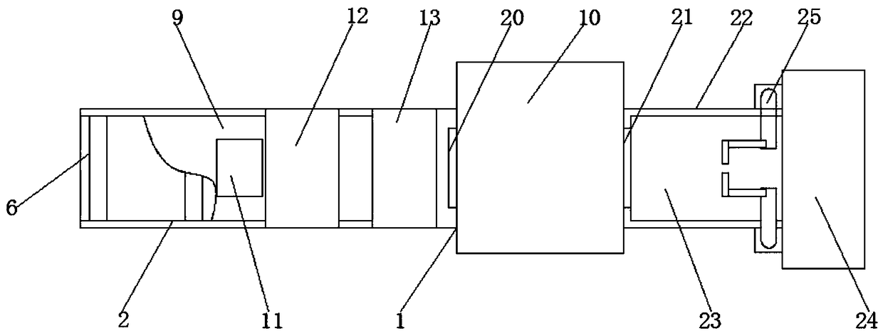 Planar medium density fiberboard profiled surface processing device and processing technology