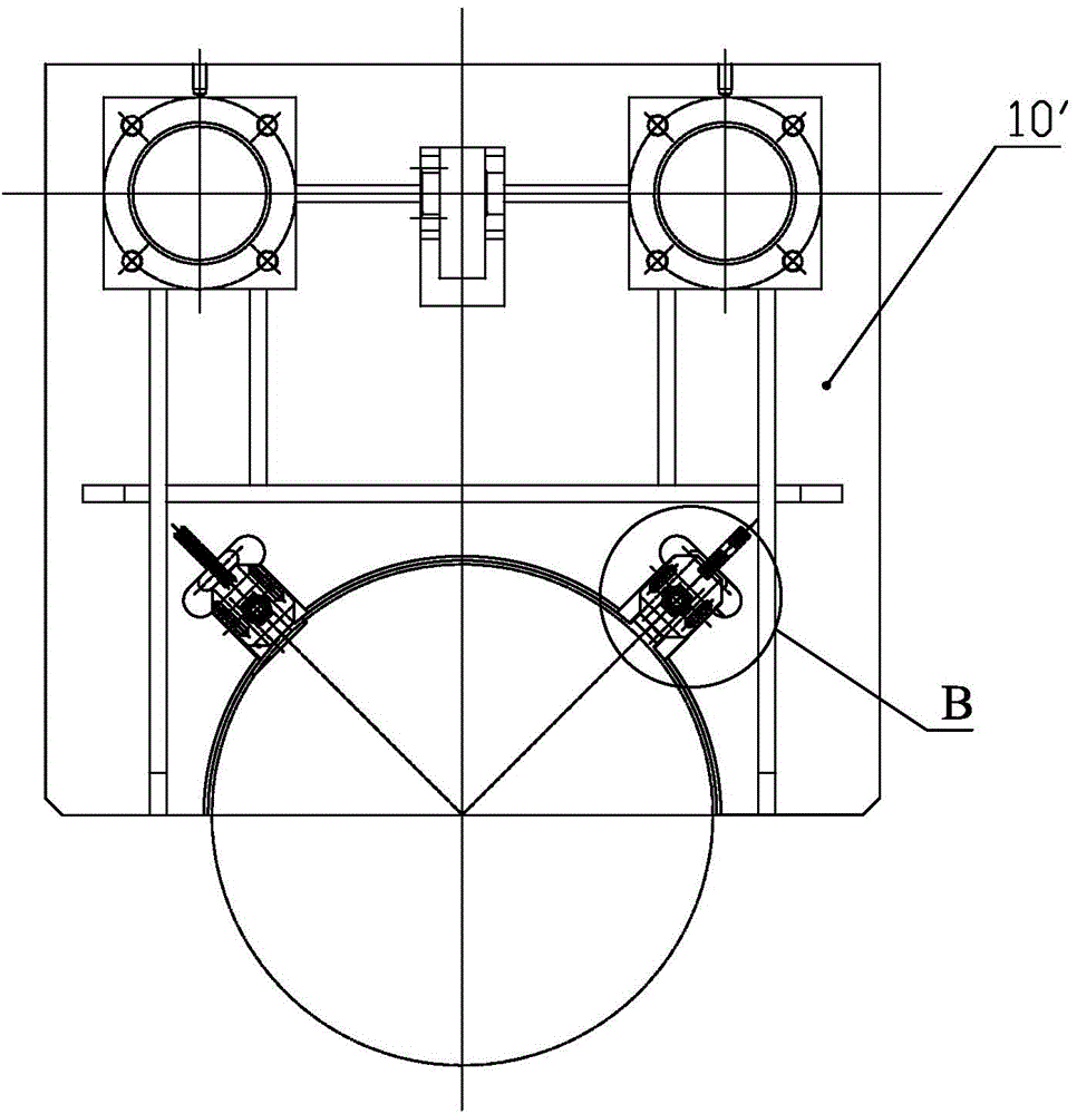 Side push plate device of cold rolling copper belt recoiling machine