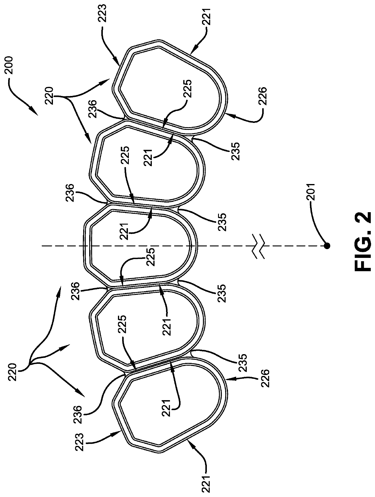 Modular non-pneumatic support structure