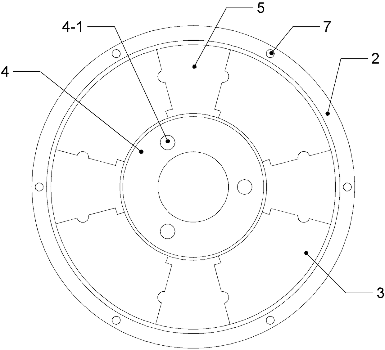 Hall thruster cooling bracket