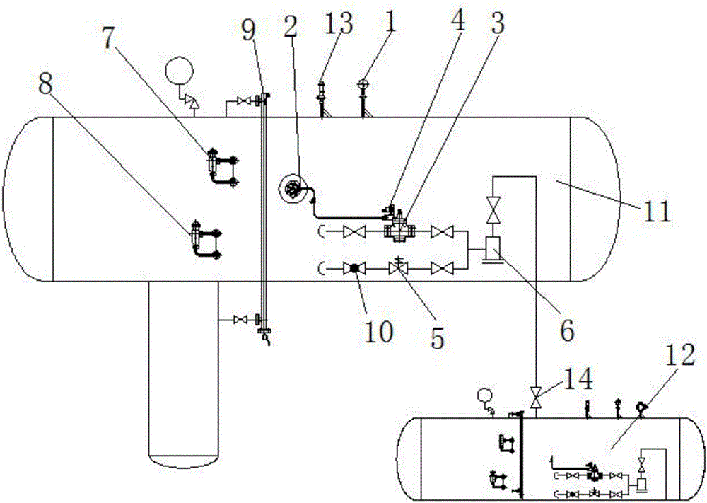 Efficient combined type flash drum pump unit