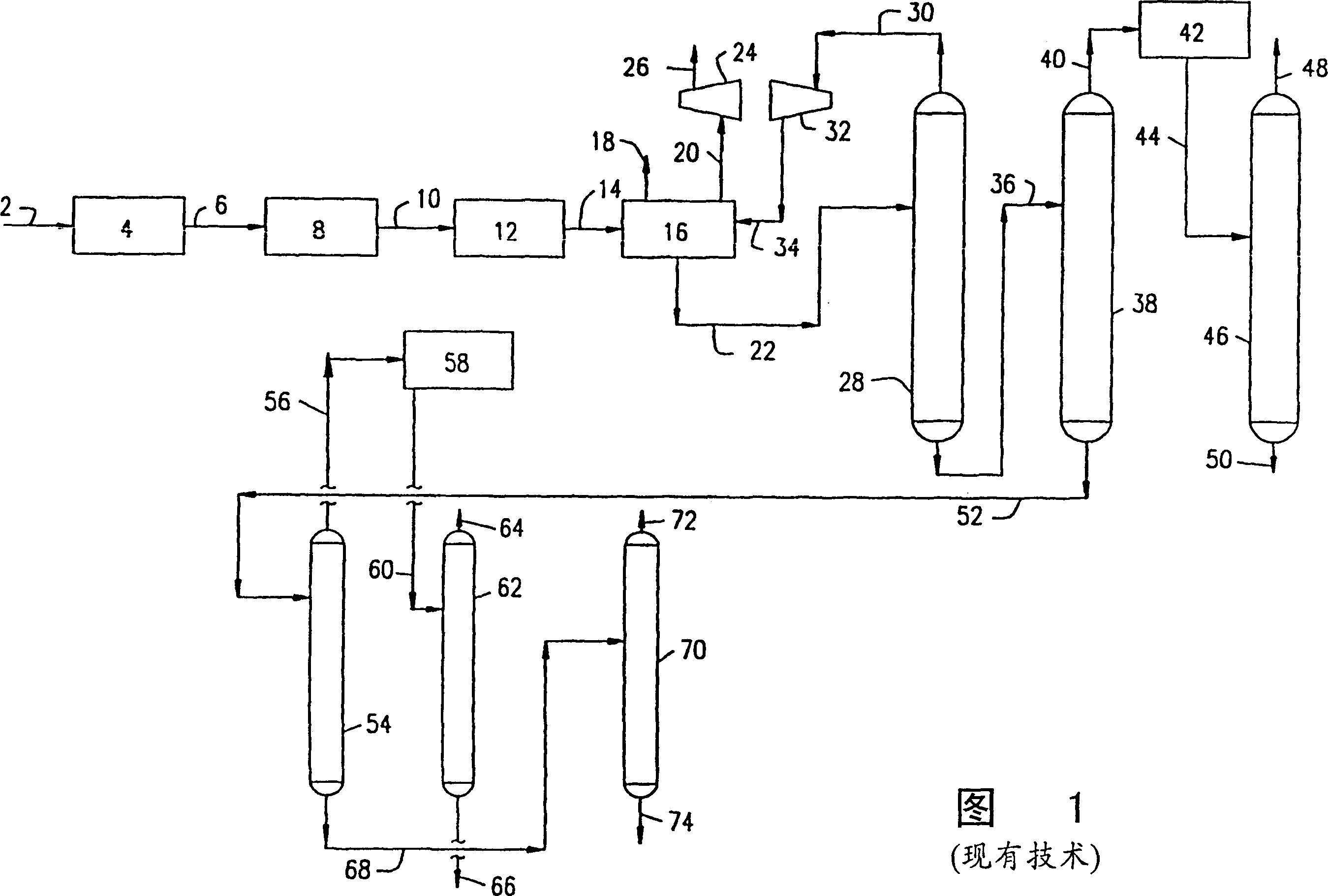 Improved chemical absorption process for recovering olefins from cracked gases