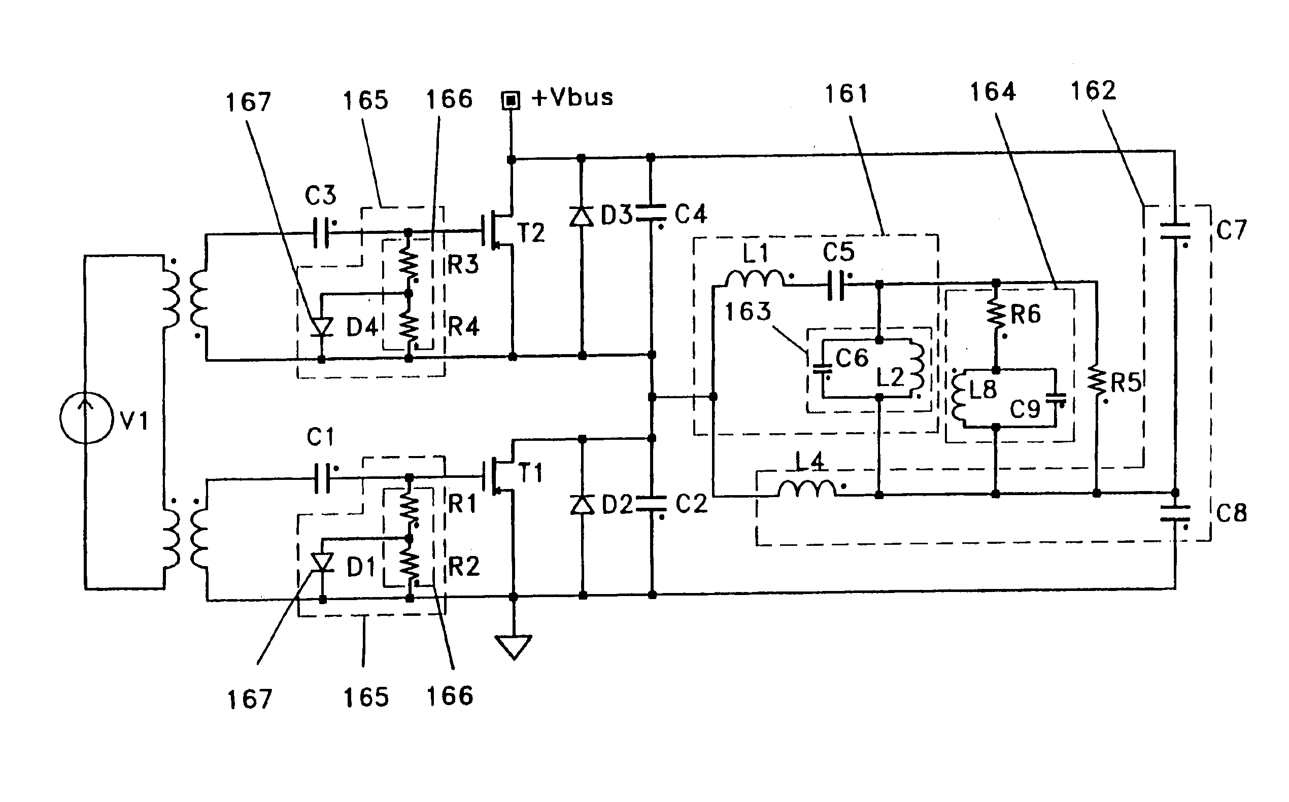 Waveform independent high frequency power system