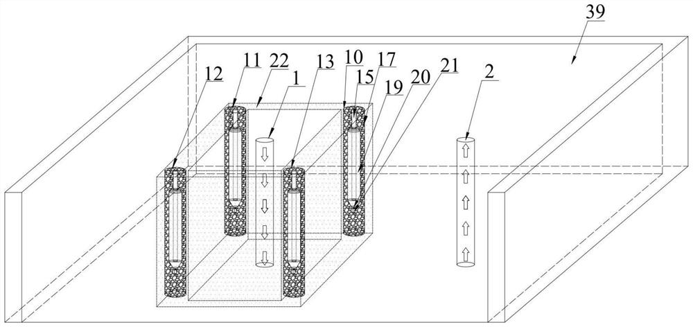 Oil shale composite heating in-situ exploiting system and method