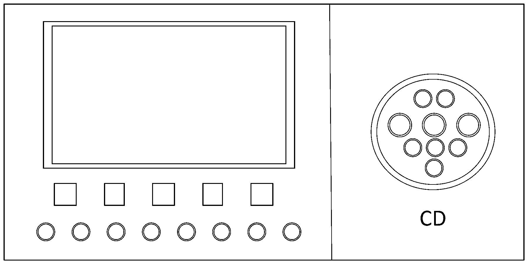 Portable testing device of electric automobile charging equipment