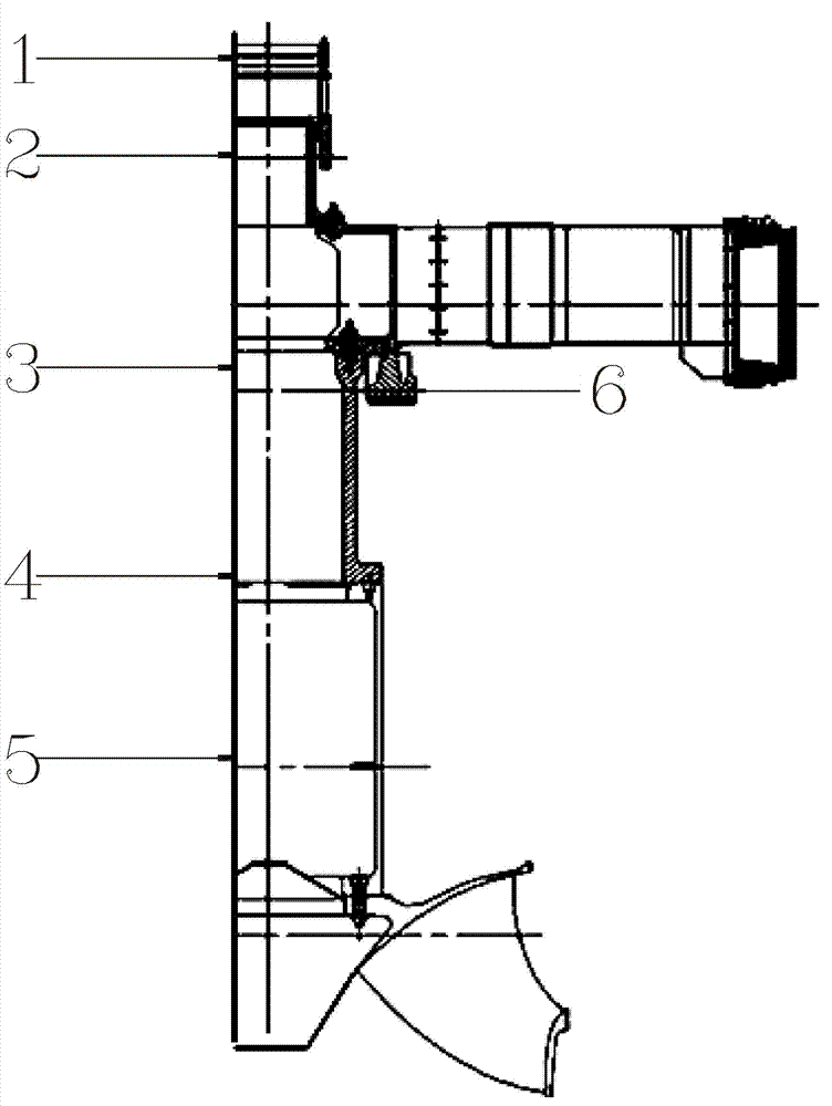 Method for accurately and continuously measuring and processing axis throw of hydraulic turbine set