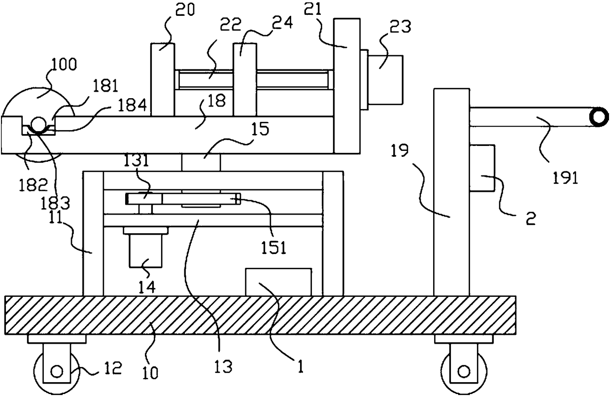 Carrier capable of horizontally moving and rotating fabric reels