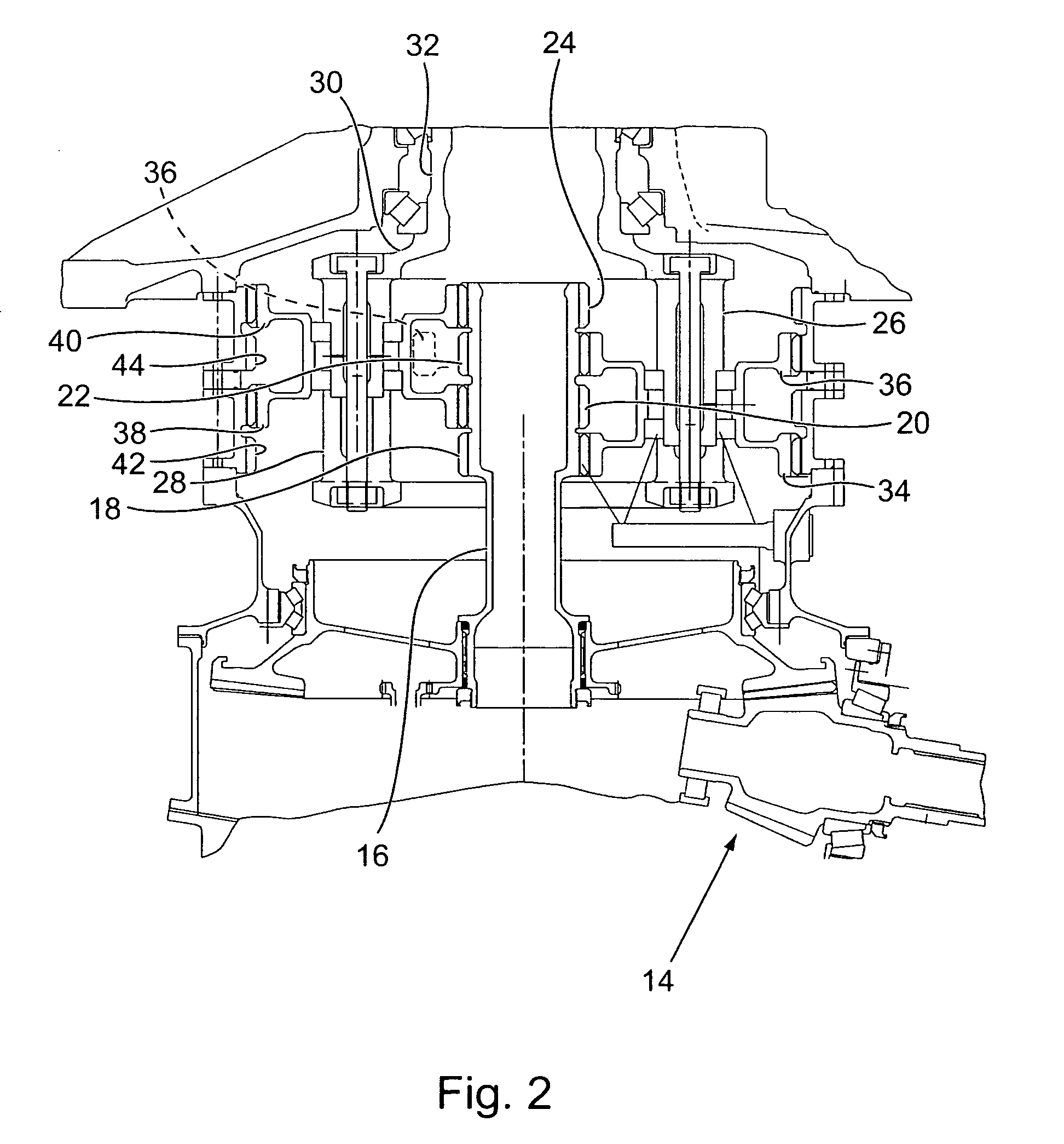 High ratio, reduced size epicyclic gear transmission for rotary wing aircraft with improved safety and noise reduction