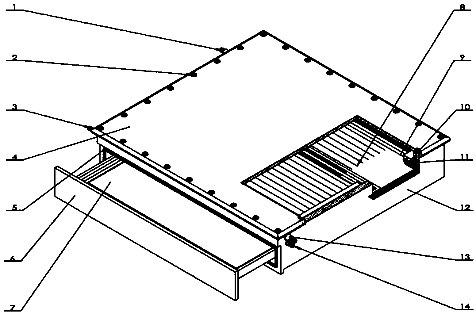 Two-pi multi-wire gas-flow proportional counter