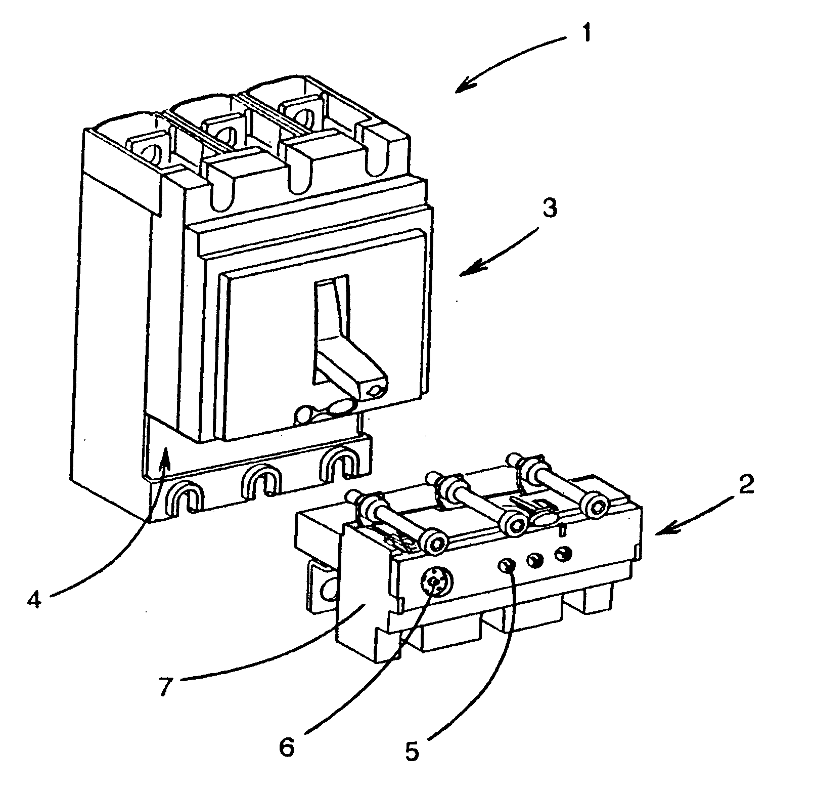 Electronic trip device case for a circuit breaker, electronic trip device and assembly method thereof