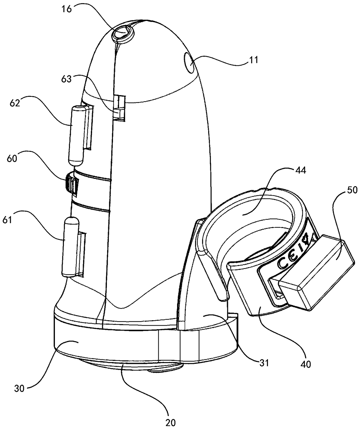 A wireless ring-type mouse that can universally adjust the direction of the photosensitive head