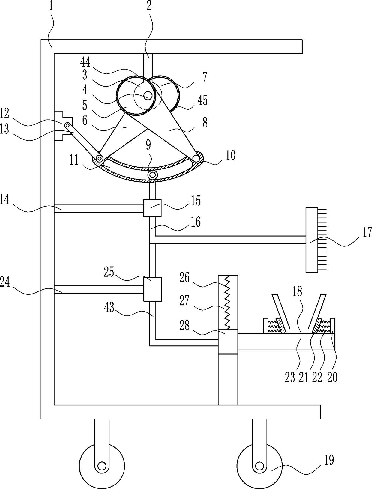 Wall face repairing device for concrete