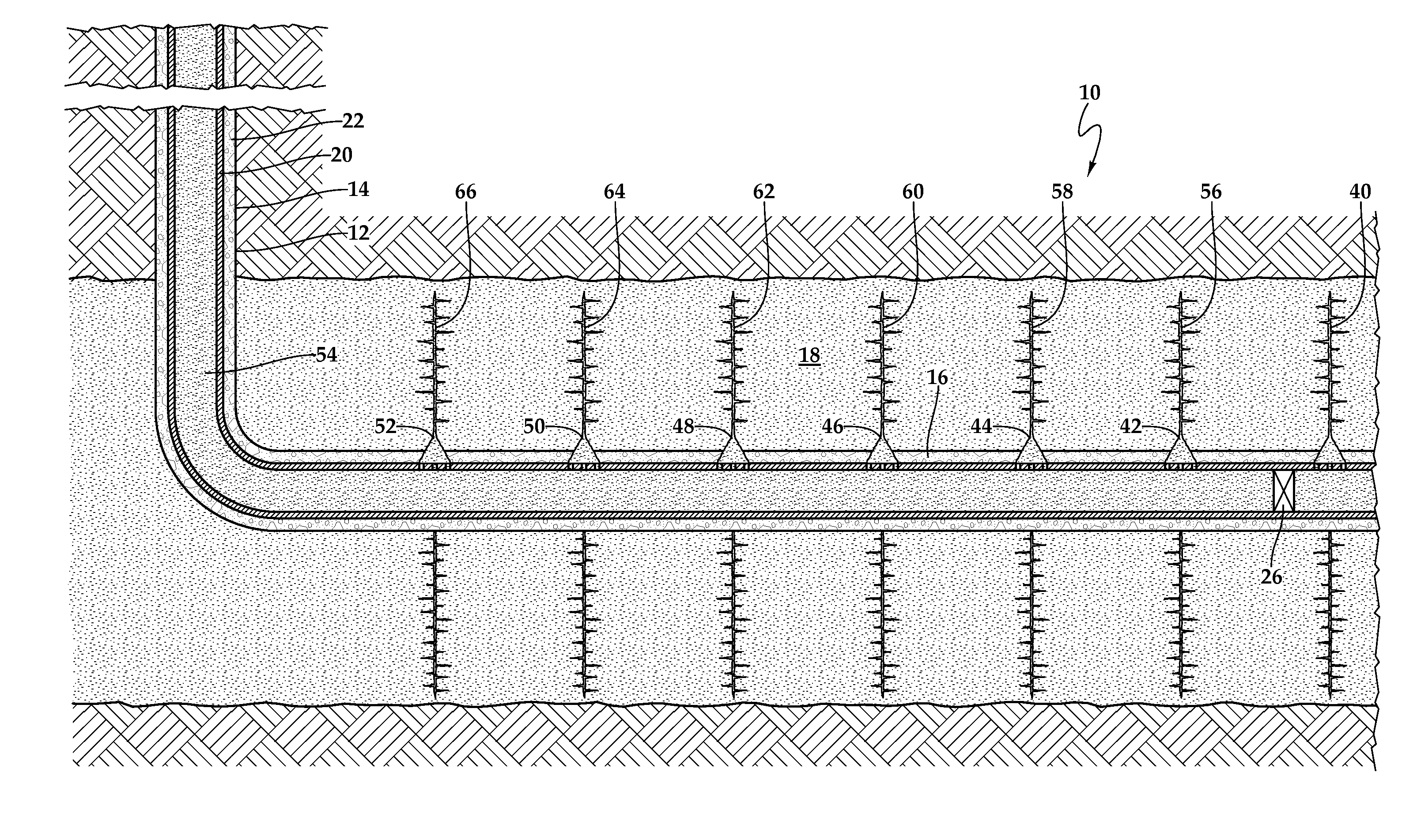 Method for Generating Discrete Fracture Initiation Sites and Propagating Dominant Planar Fractures Therefrom