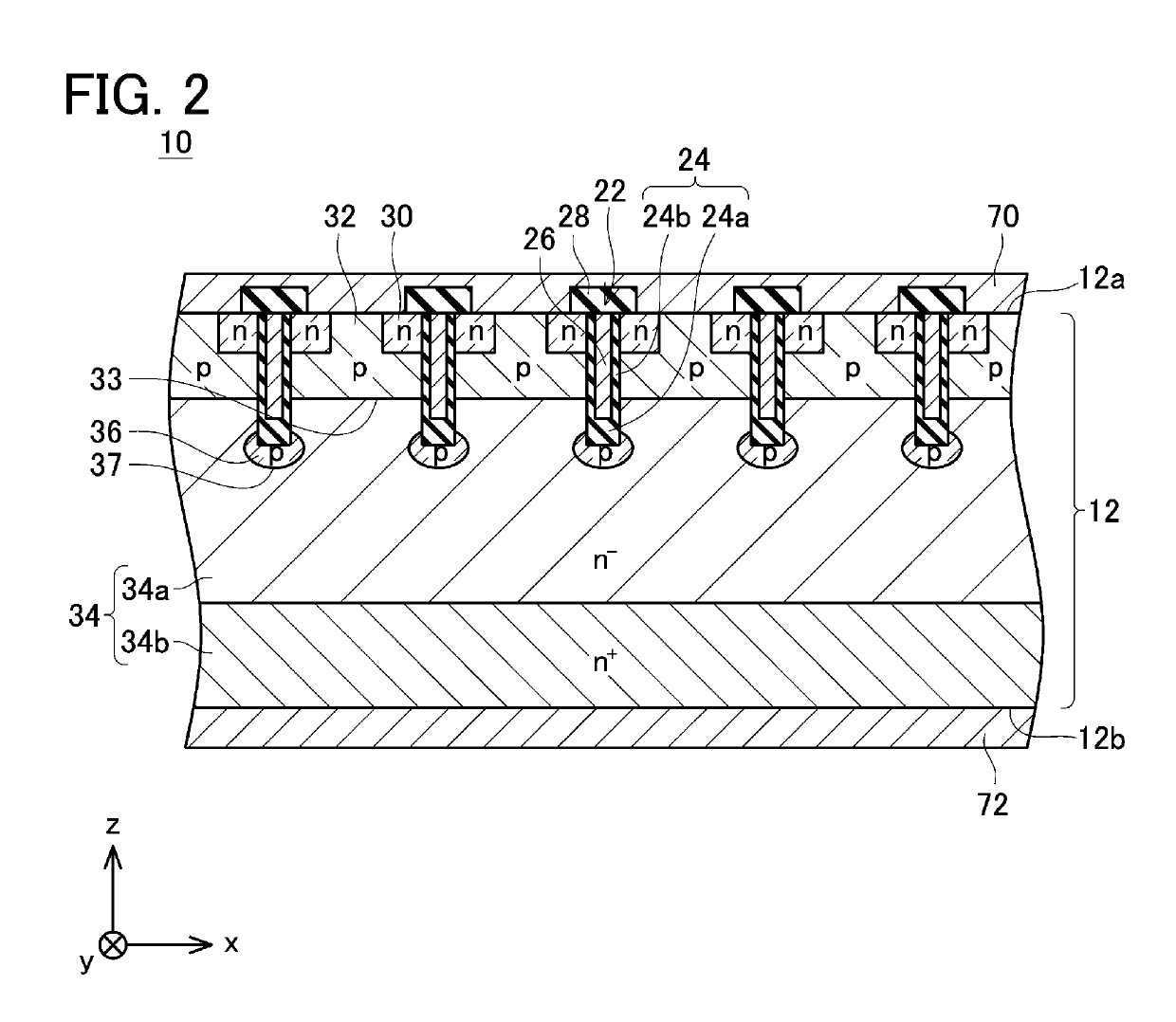 Semiconductor switching element