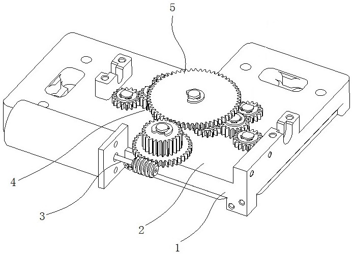 A filter for realizing frequency modulation by gear transmission structure