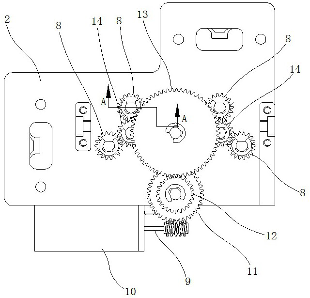 A filter for realizing frequency modulation by gear transmission structure