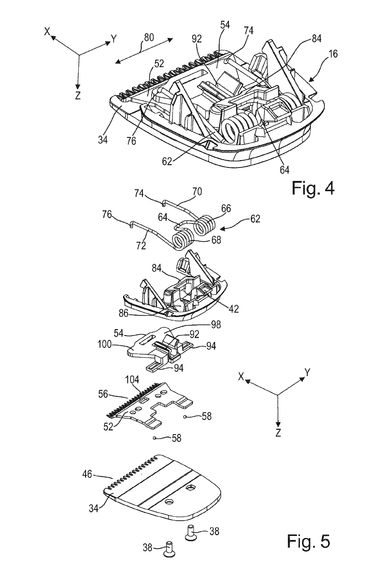 Blade set manufacturing method, blade set and hair cutting appliance