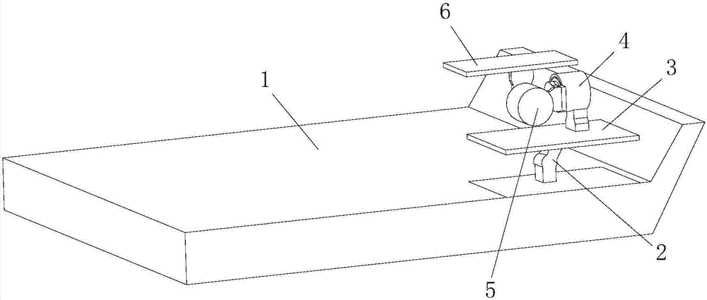 Air vehicle take-off and landing platform capable of automatically keeping horizontal and to be of adjusted height