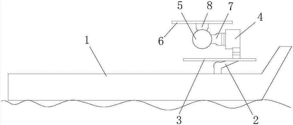 Air vehicle take-off and landing platform capable of automatically keeping horizontal and to be of adjusted height