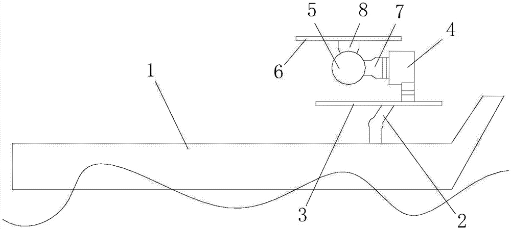 Air vehicle take-off and landing platform capable of automatically keeping horizontal and to be of adjusted height