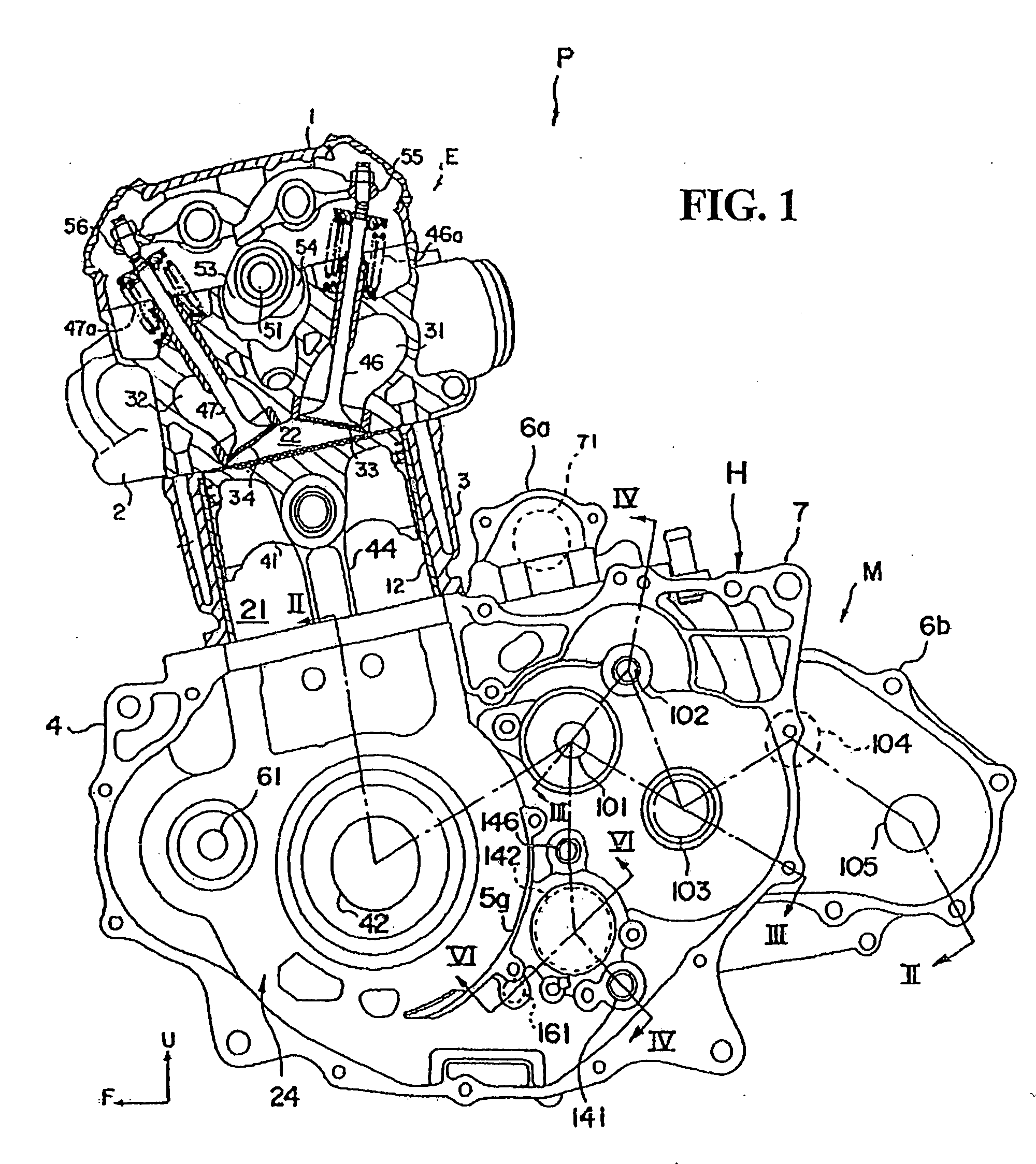 Vehicle power unit with improved lubrication oil recovery structure