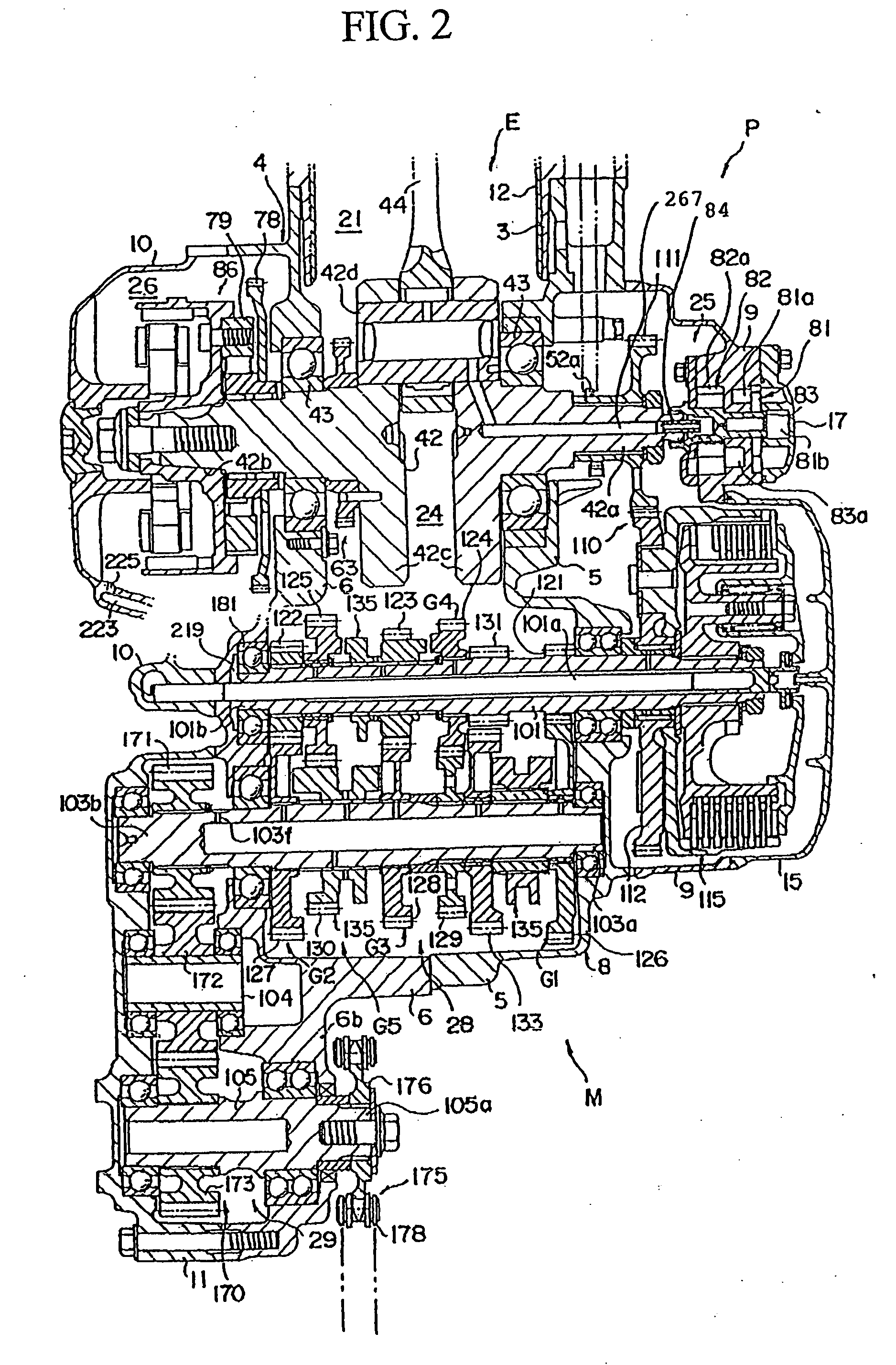 Vehicle power unit with improved lubrication oil recovery structure