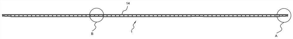 Double-female-port ultrathin hollow stone-plastic wallboard