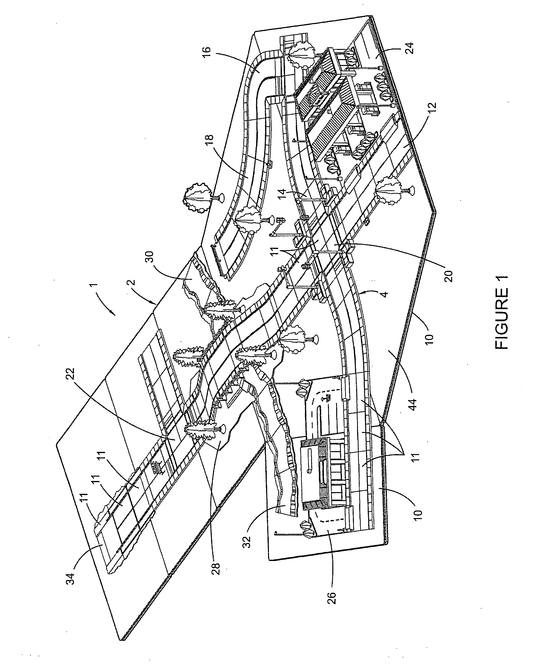 Playset system for toy vehicles