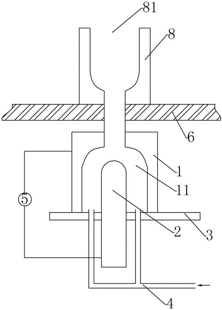 Electrical steel plasma stable suspension device and preparation method thereof