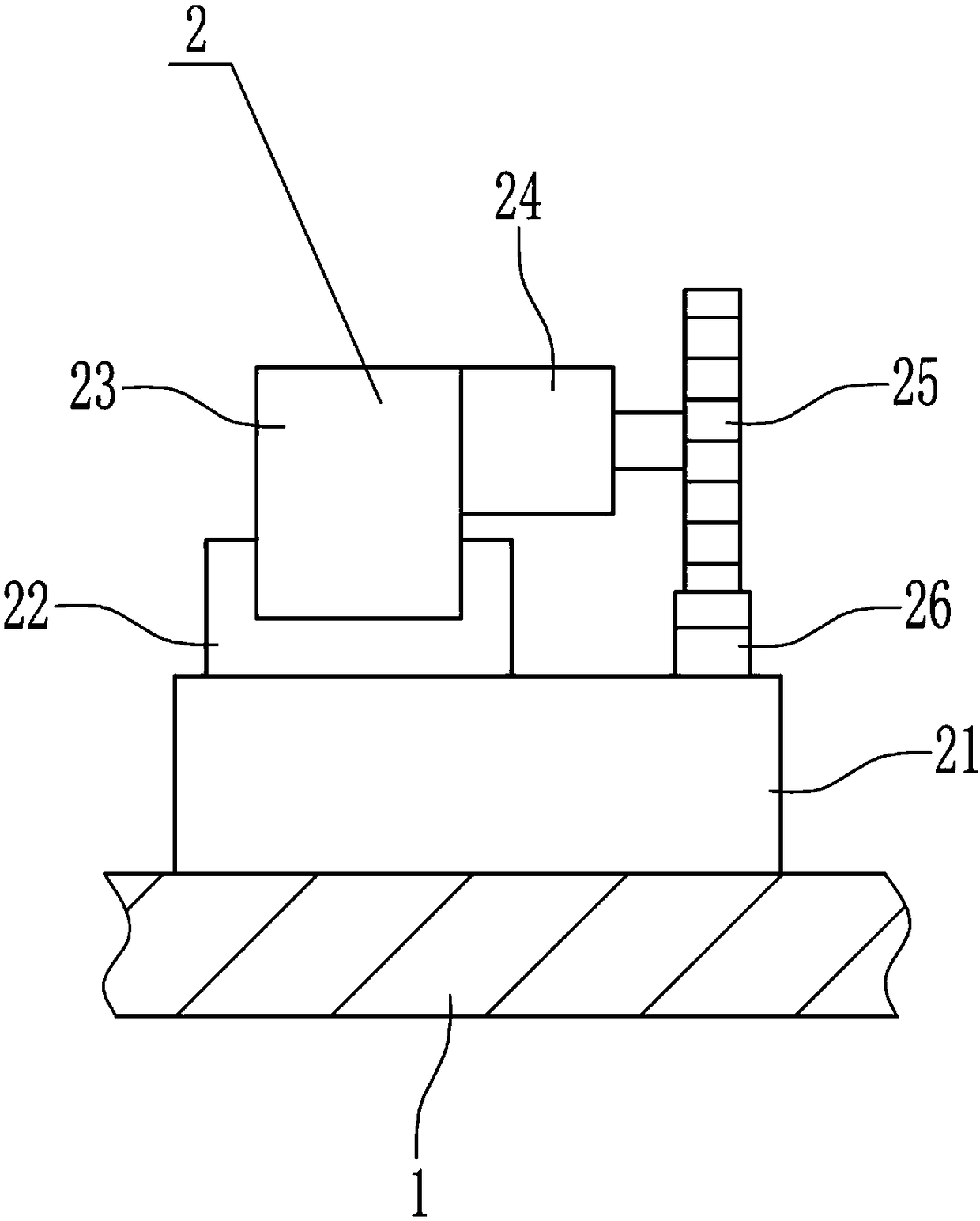 Excavator bucket inside cleaning equipment for construction machinery