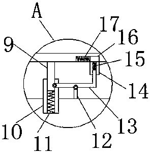 Fixing device for electrical work tricycle battery