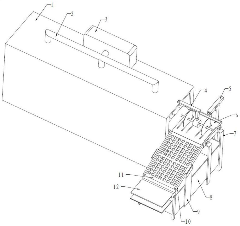 Spicy strip blank cooling and sectioning device