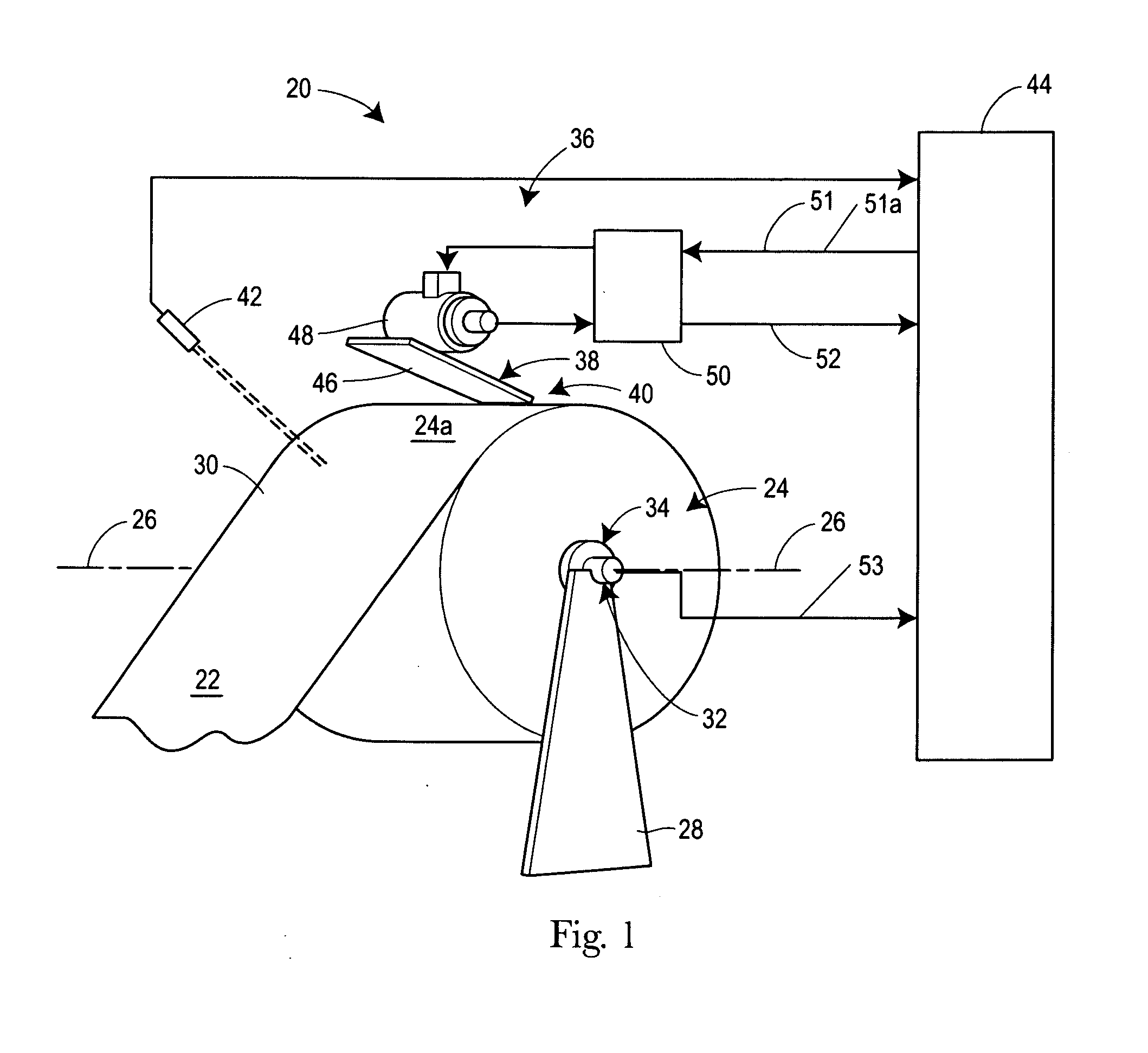 Alternative apparatus for reducing web feed rate variations induced by parent roll geometry variations