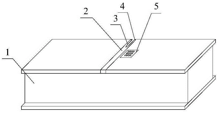 Fatigue crack propagation rate testing method of steel box girder