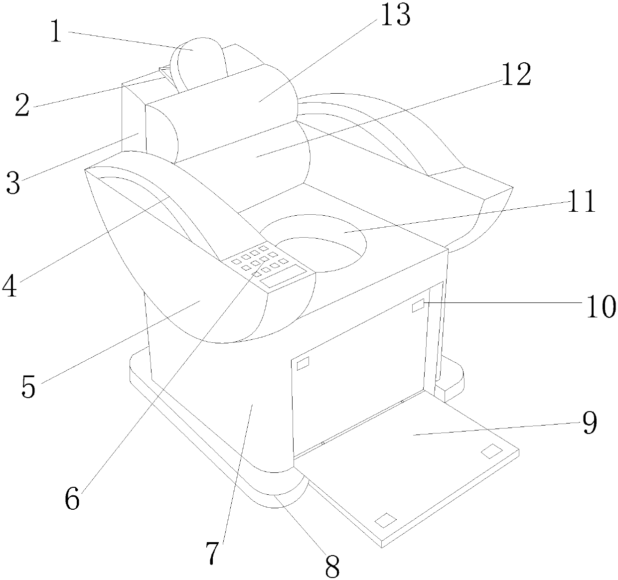 Hot-smoking therapeutic apparatus for department of gynecology