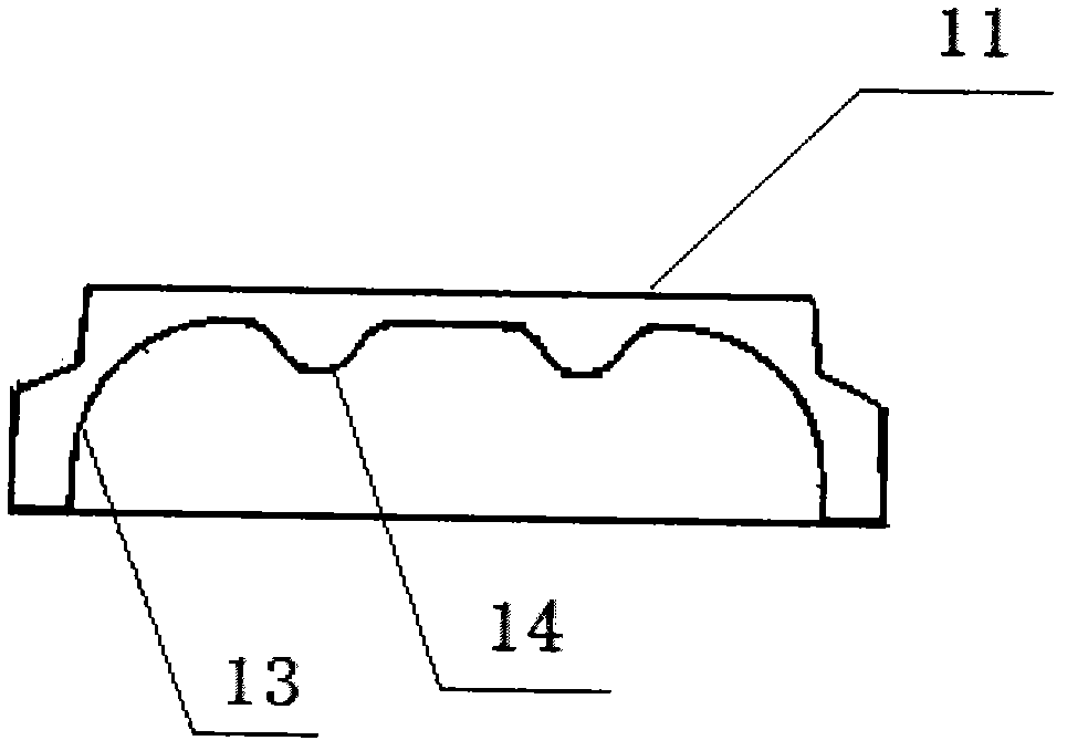 Building plaster mold box and open-web floor slab structure using same