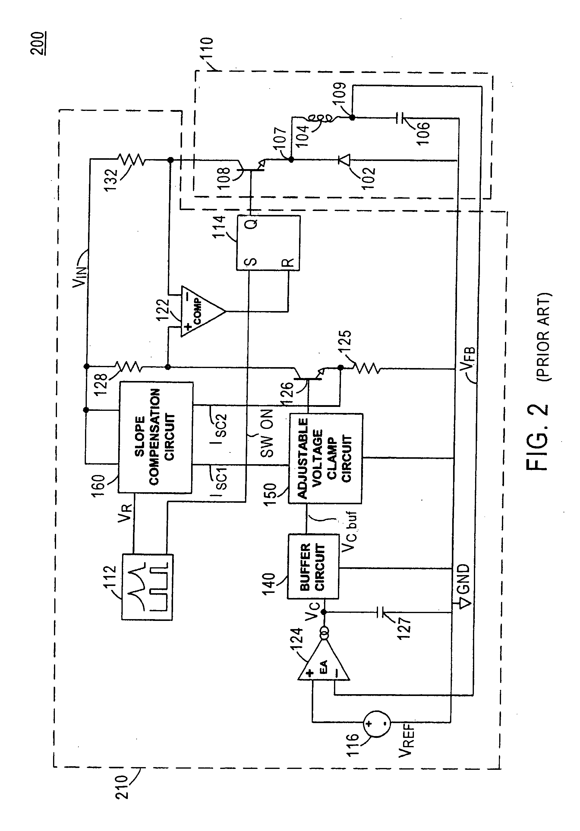 Switching regulator with advanced slope compensation