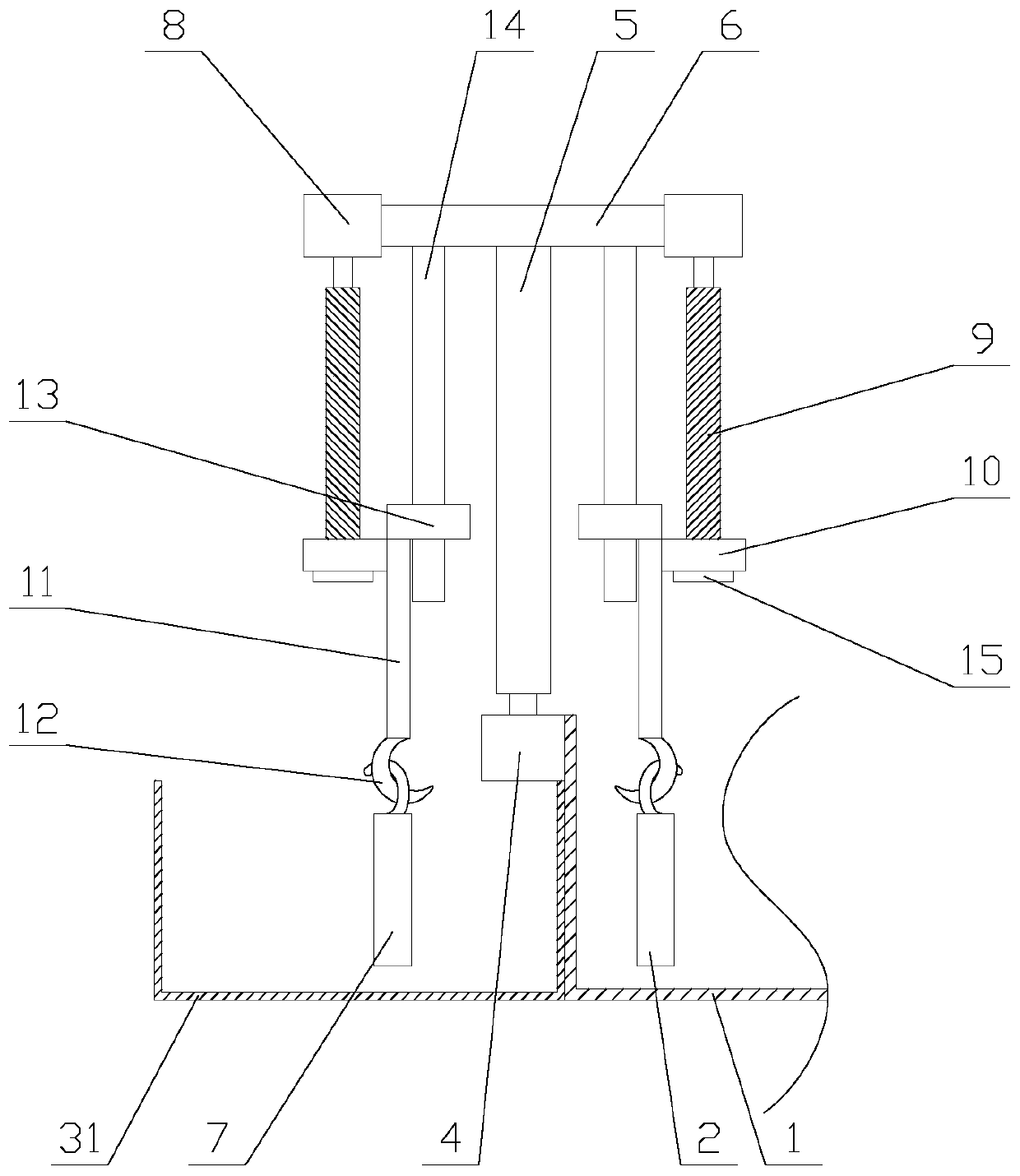 Environment-friendly electroplating production system capable of replacing anode