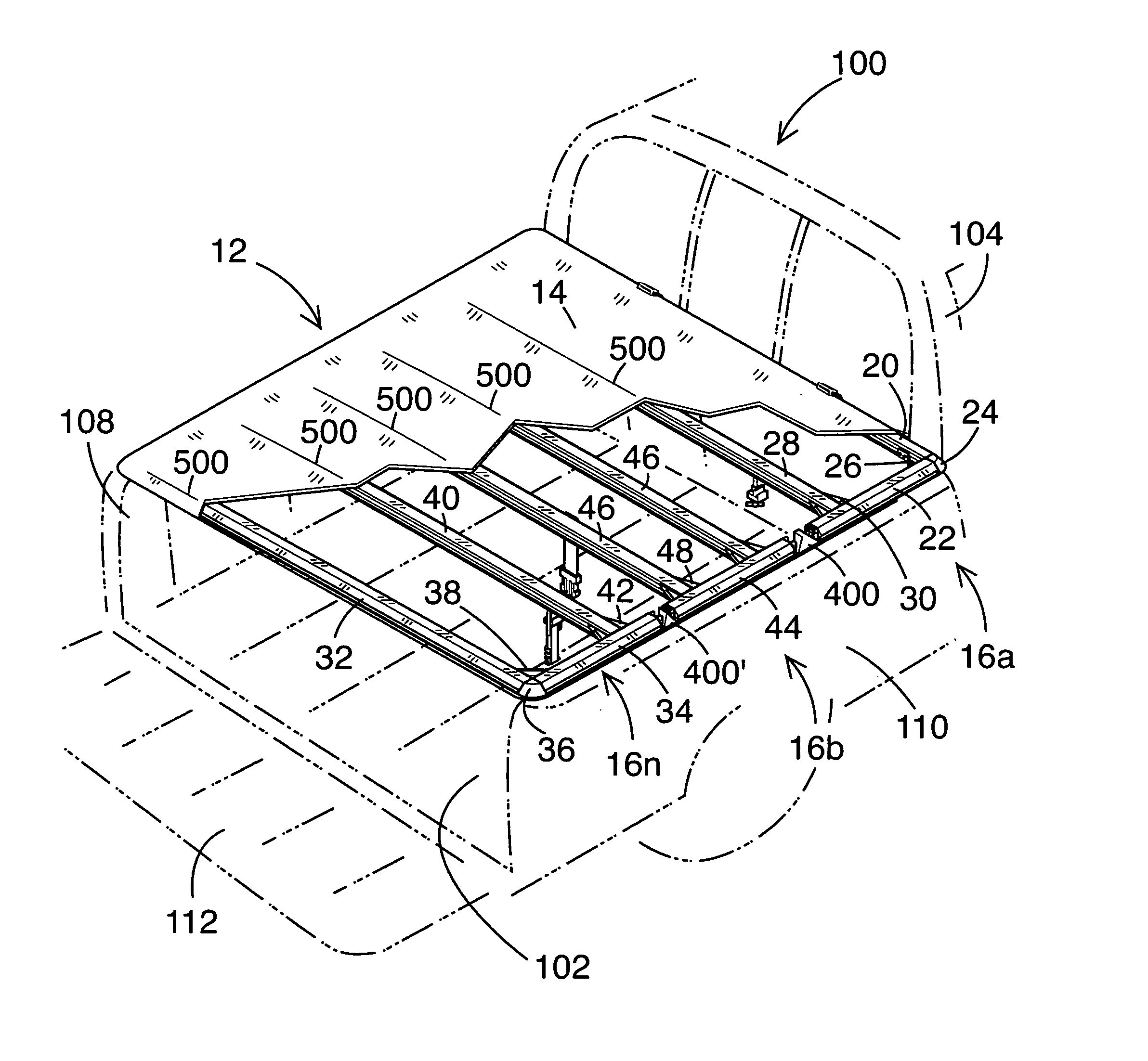 Tonneau system latch