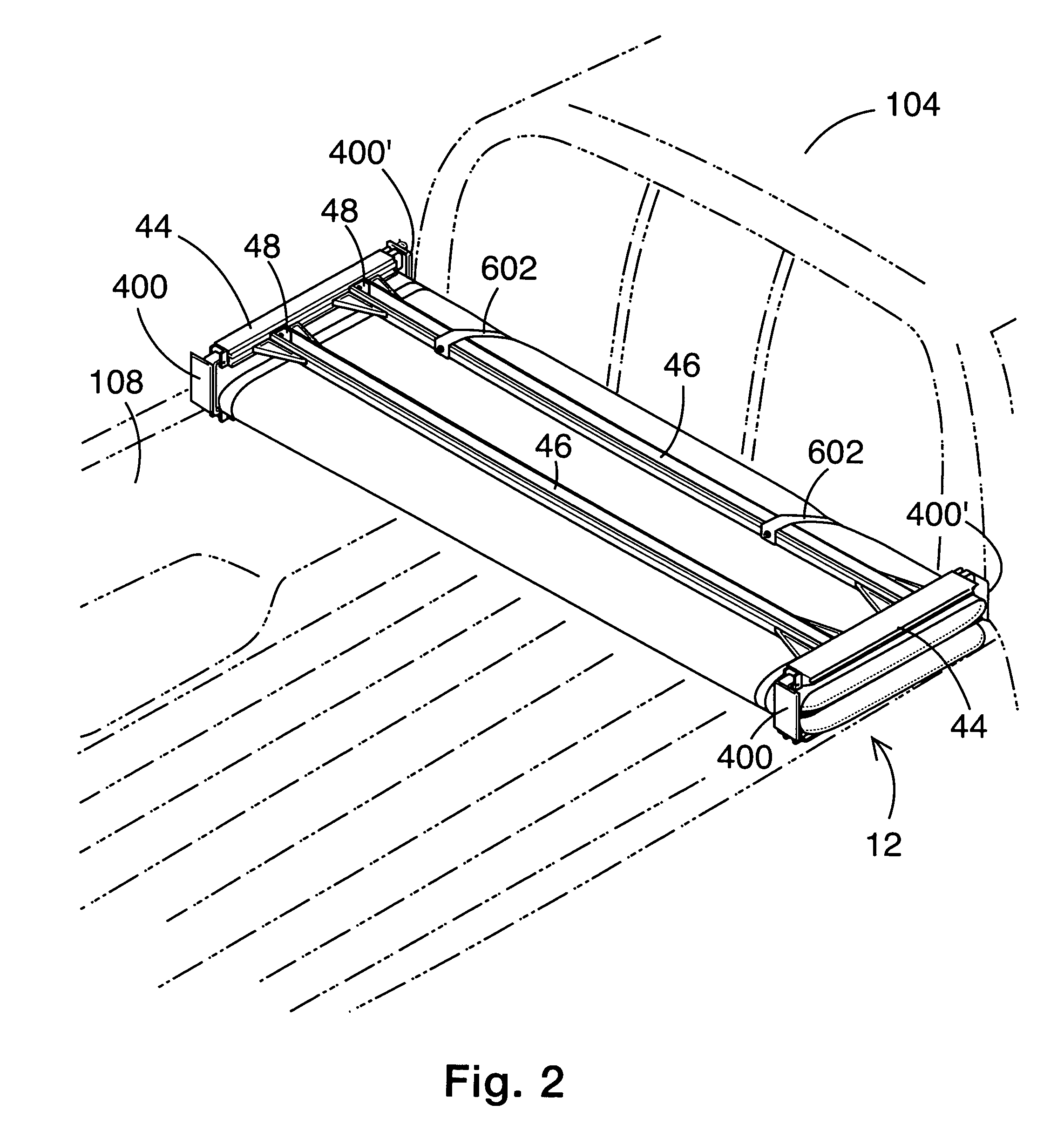 Tonneau system latch