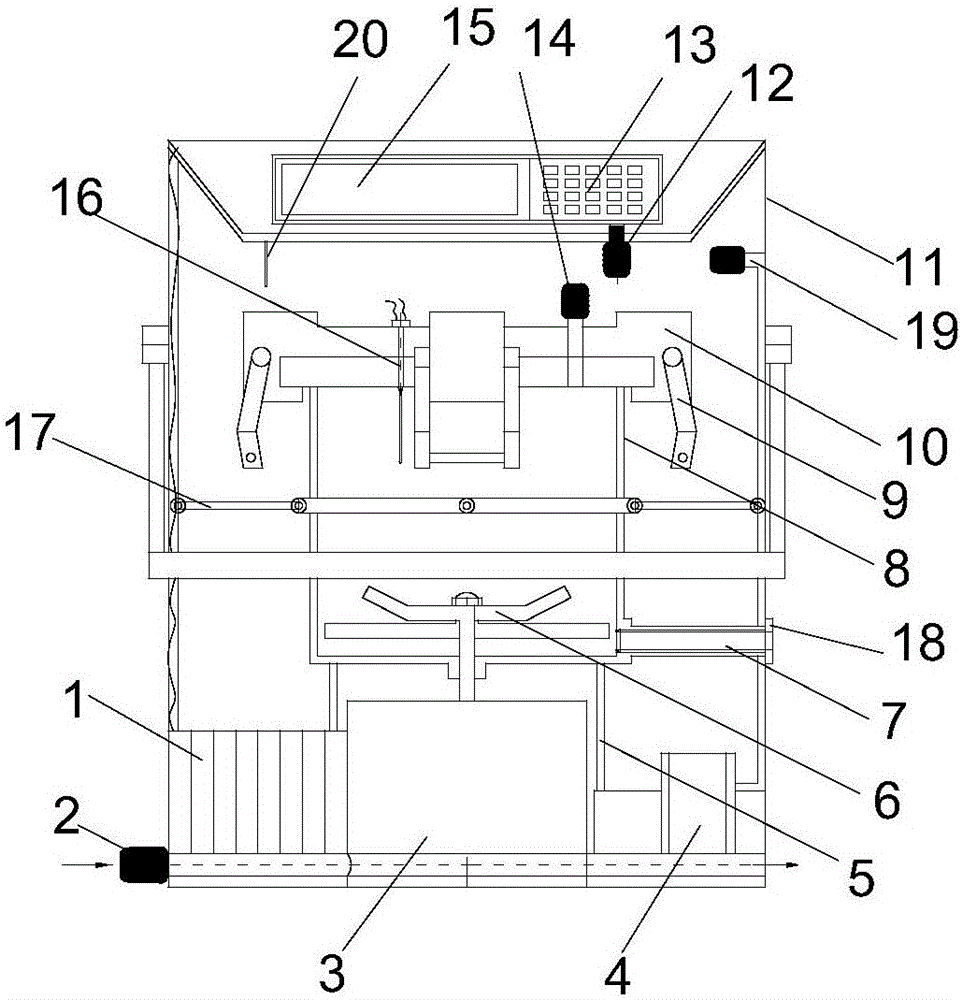 Underground direct measuring integral device for coal seam methane content