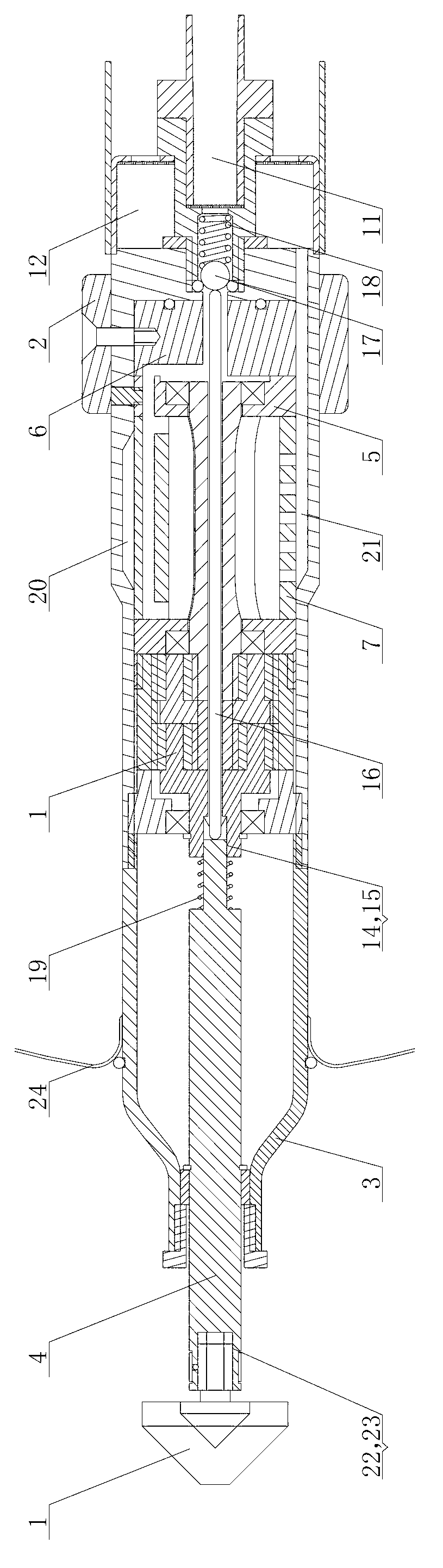 Tool for cleaning drilling burr