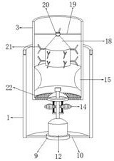 Soil pre-crushing and scattering device for agricultural geological exploration