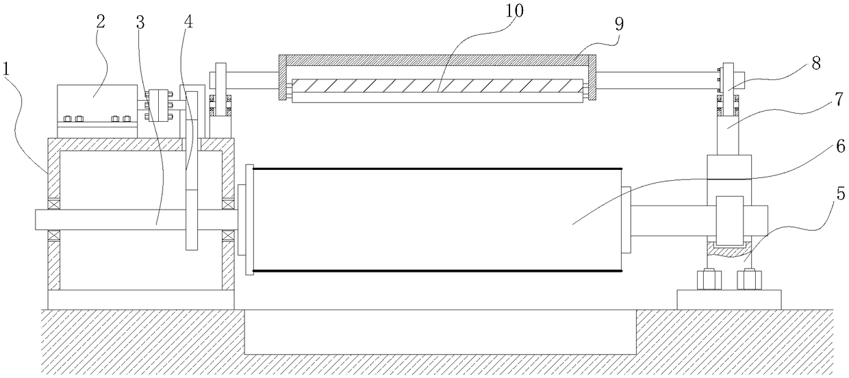 Discharge device for aluminium coiled material cutting