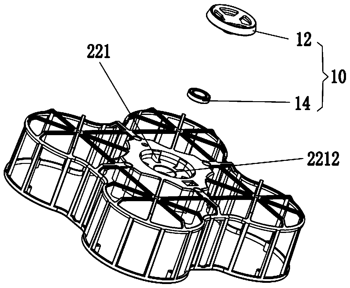 Flying fidget spinner