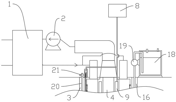 Drilling heat supply system based on medium-deep geothermal energy