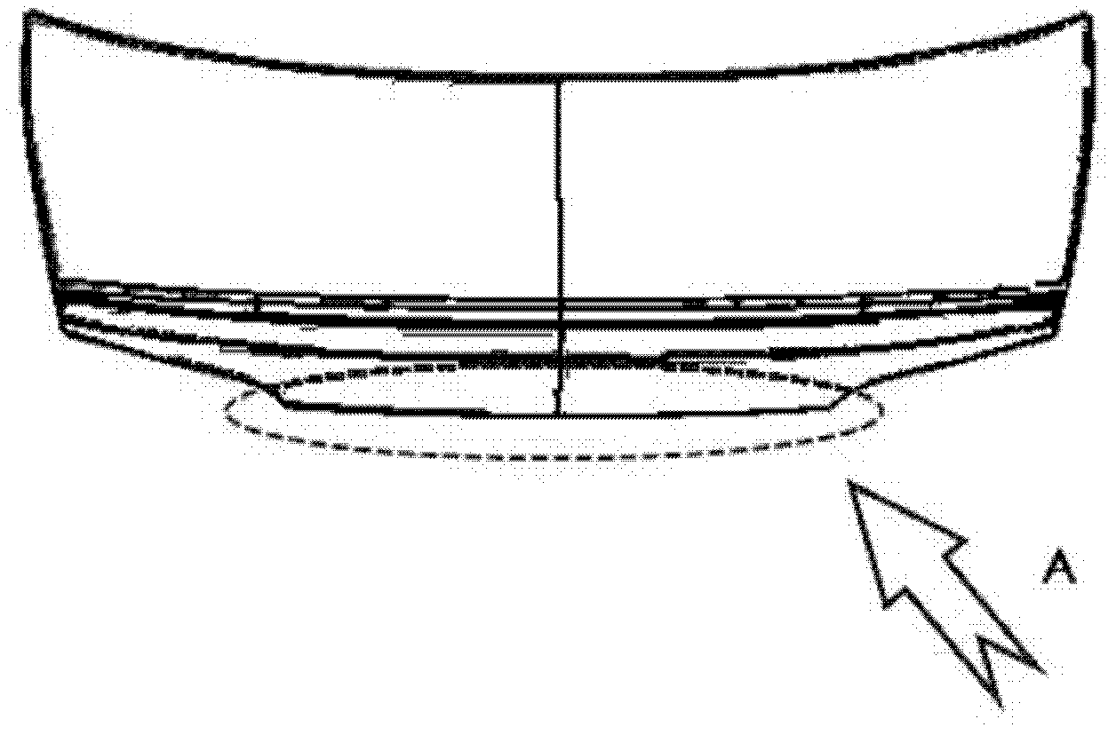 Side flanging die for outer board of rear cover of car