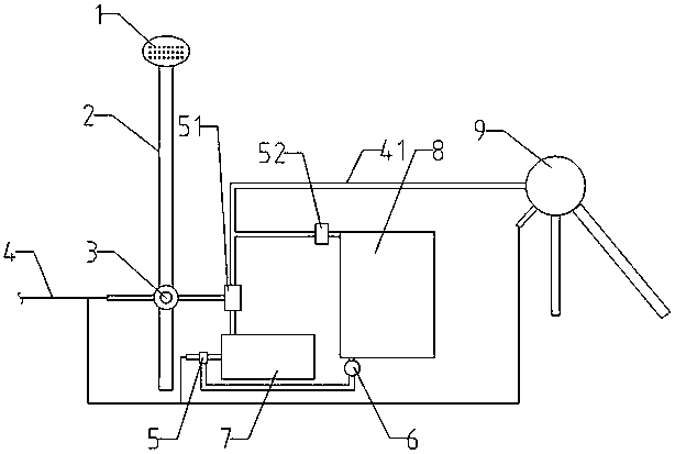 Energy-saving shower device