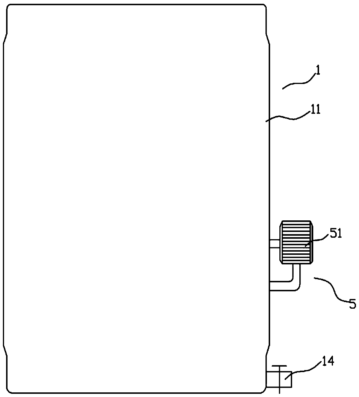 Pesticide preparation device for agriculture and forestry plants